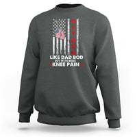 Vetbod Like Dad Bod But With More Knee Pain Patriotic Dog Tag Sweatshirt - Wonder Print Shop