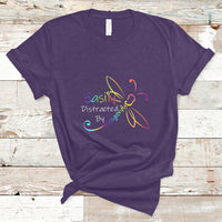 Easily Distracted By Dragonflies Insect Lovers T Shirt - Wonder Print Shop