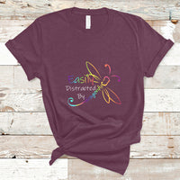 Easily Distracted By Dragonflies Insect Lovers T Shirt - Wonder Print Shop