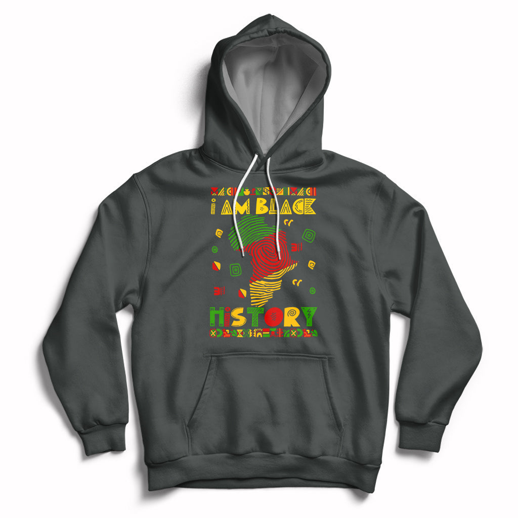 I Am Black History Month African American Pride Black DNA Hoodie - Wonder Print Shop