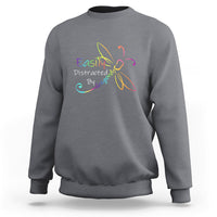 Easily Distracted By Dragonflies Insect Lovers Sweatshirt - Wonder Print Shop