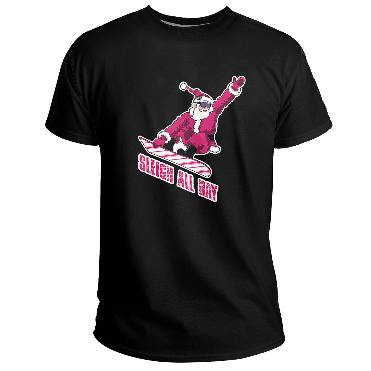 Sleigh All Day Ugly Christmas Sweater Pattern Quotes Humor, Quote Humor Christmas T Shirt - Wonder Print Shop