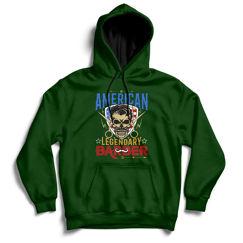 American Legendary Barber Hoodie - Wonder Print Shop