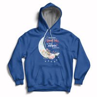 Dear Mom I Love You Floral Moon Funny Mother's Day From Daughter First Motherhood Hoodie - Wonder Print Shop
