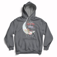Dear Mom I Love You Floral Moon Funny Mother's Day From Daughter First Motherhood Hoodie - Wonder Print Shop