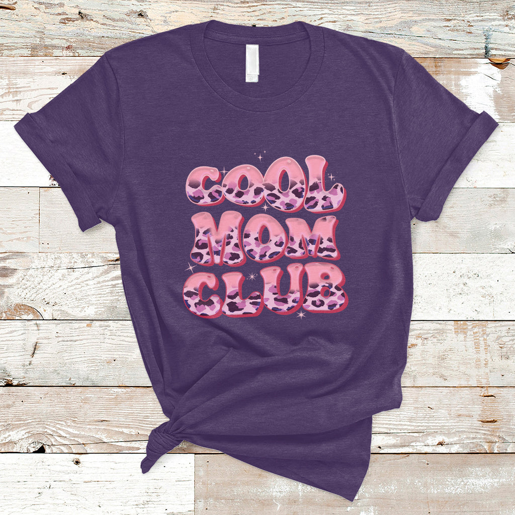 Cool Mom Club Leopard Mom Club Mother's Day I'm A Cool Mom T Shirt - Wonder Print Shop