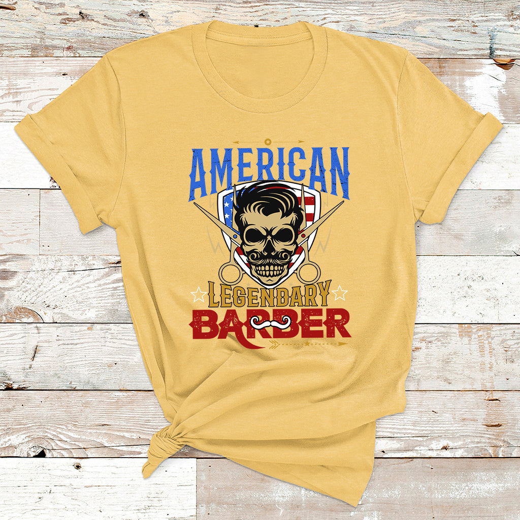 American Legendary Barber T Shirt - Wonder Print Shop
