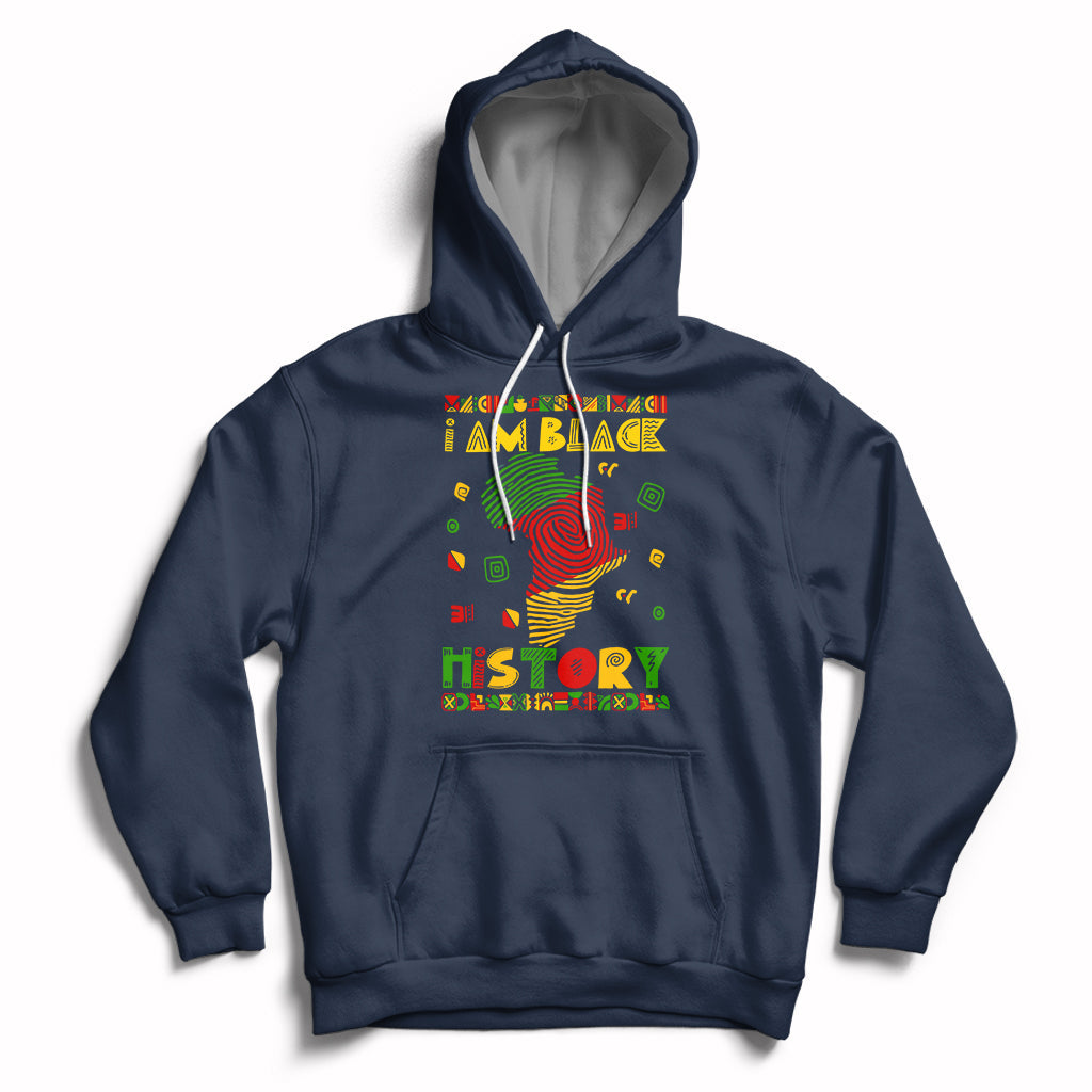 I Am Black History Month African American Pride Black DNA Hoodie - Wonder Print Shop