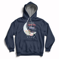 Dear Mom I Love You Floral Moon Funny Mother's Day From Daughter First Motherhood Hoodie - Wonder Print Shop