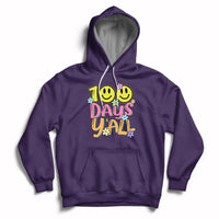 100th Days Y'all Funny 100th Days Of School Teacher Student Hoodie - Wonder Print Shop