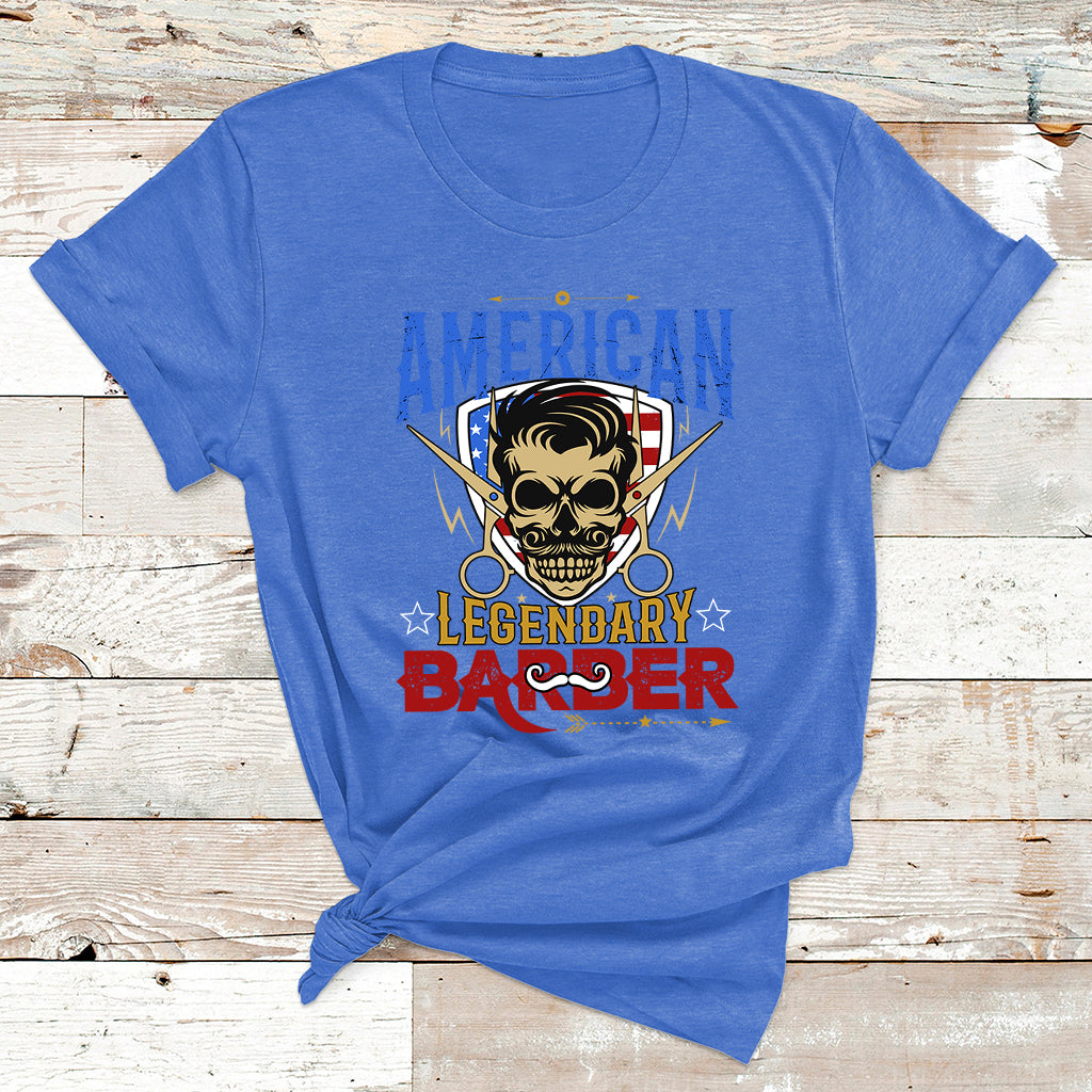 American Legendary Barber T Shirt - Wonder Print Shop