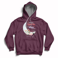 Dear Mom I Love You Floral Moon Funny Mother's Day From Daughter First Motherhood Hoodie - Wonder Print Shop