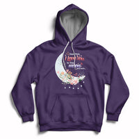 Dear Mom I Love You Floral Moon Funny Mother's Day From Daughter First Motherhood Hoodie - Wonder Print Shop
