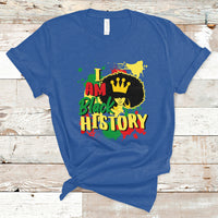 I Am Black History African American Pride Black DNA Queen T-Shirt - Wonder Print Shop