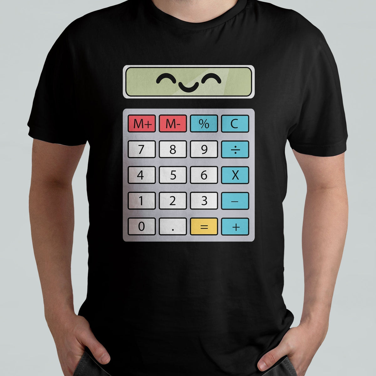 Number Day Math Day Calculator Costume I Am A Calculator Let's Have Fun With The Numbers T Shirt - Wonder Print Shop