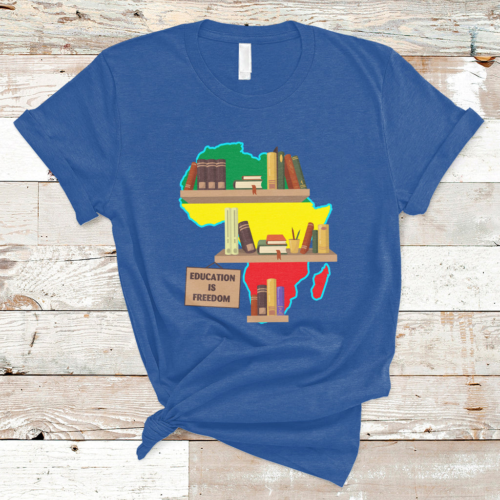 Educate Teach Black History Educated African American Pride T-Shirt - Wonder Print Shop