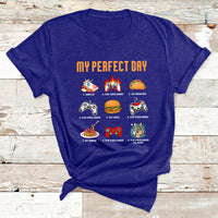 My Perfect Day Video Games Funny Cool Gamer T Shirt - Wonder Print Shop