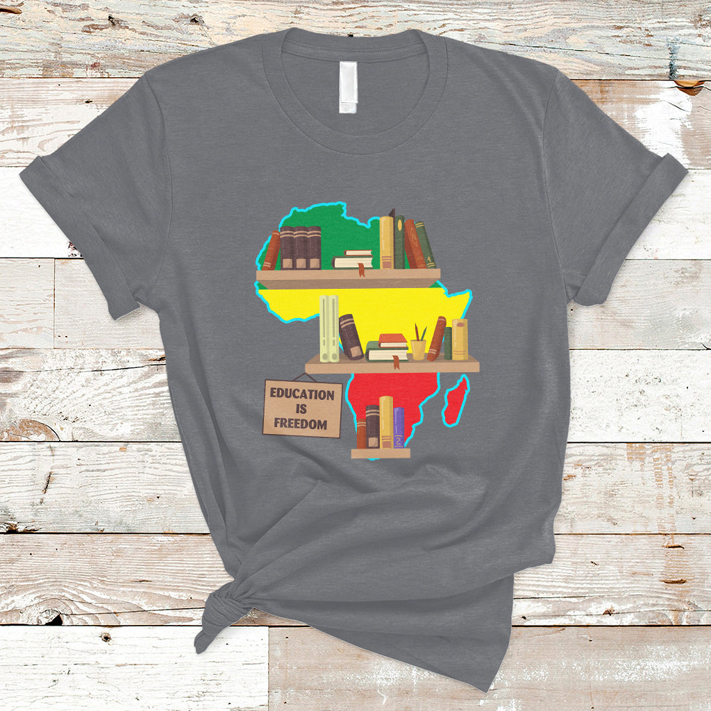 Educate Teach Black History Educated African American Pride T-Shirt - Wonder Print Shop