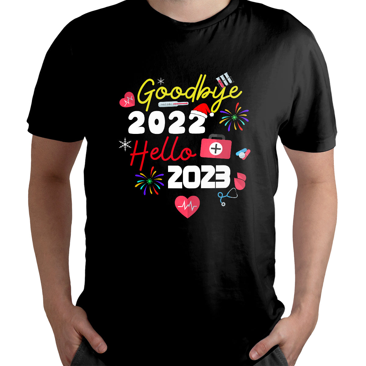 Happy New Year 2023 Nurse Crew Nursing, Nurse T Shirt - Wonder Print Shop