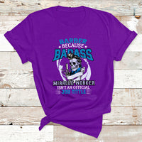 Barber Because Badass Miracle Worker T Shirt - Wonder Print Shop
