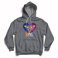 Autism Awareness Be Kind Bee Puzzle Autistic Care Support Hoodie - Wonder Print Shop