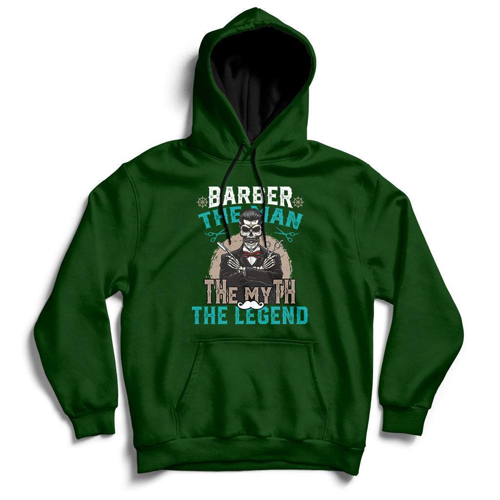 Barber The Man The Myth The Legend Hoodie - Wonder Print Shop
