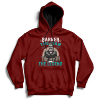 Barber The Man The Myth The Legend Hoodie - Wonder Print Shop
