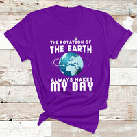 The Rotation Of The Earth T Shirt - Wonder Print Shop