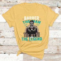 Barber The Man The Myth The Legend T Shirt - Wonder Print Shop