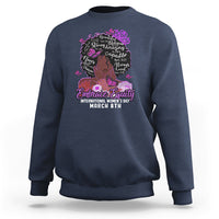 International Women's Day IWD Embrace Equity Black Girl Queen Women's History Sweatshirt - Wonder Print Shop
