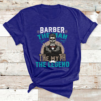 Barber The Man The Myth The Legend T Shirt - Wonder Print Shop