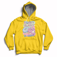Donut Worry Be Happy Positive Funny Gifts Mens Womens Kids Hoodie - Wonder Print Shop