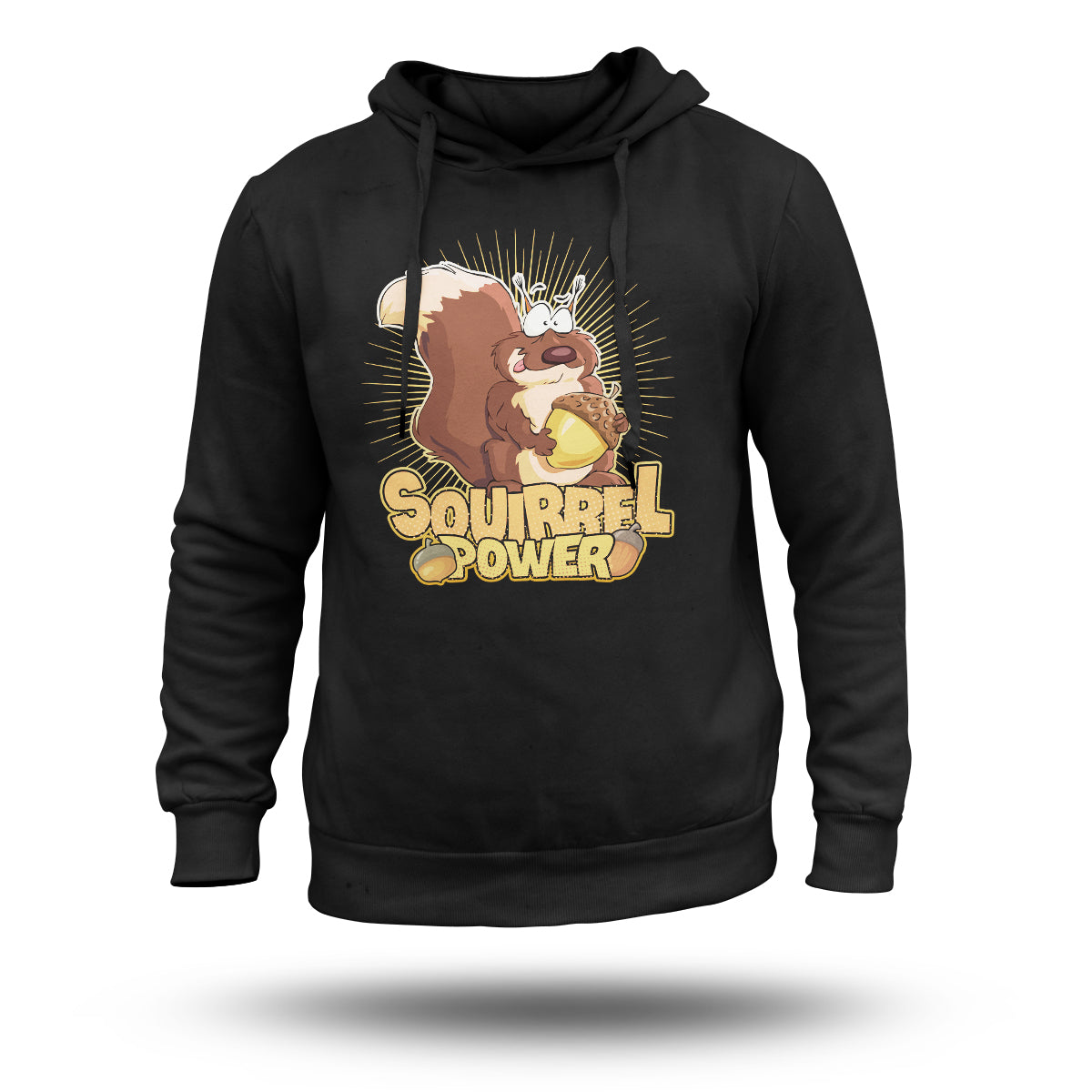 Cute Squirrel Power Animal Lover Squirrel Saying, Funny Souirrel Hoodie - Wonder Print Shop