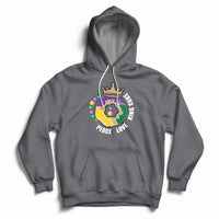 Peace Love King Cake Mardi Gras Party Carnival Costume Hoodie - Wonder Print Shop