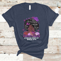 International Women's Day IWD Embrace Equity Black Girl Queen Women's History T Shirt - Wonder Print Shop