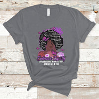 International Women's Day IWD Embrace Equity Black Girl Queen Women's History T Shirt - Wonder Print Shop