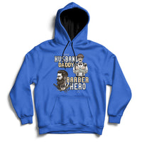 Husband Daddy Barber Hero Hoodie - Wonder Print Shop