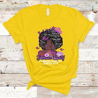 International Women's Day IWD Embrace Equity Black Girl Queen Women's History T Shirt - Wonder Print Shop