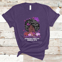 International Women's Day IWD Embrace Equity Black Girl Queen Women's History T Shirt - Wonder Print Shop