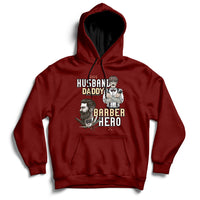 Husband Daddy Barber Hero Hoodie - Wonder Print Shop