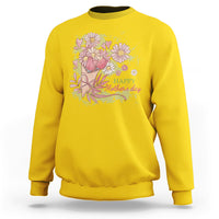 Happy Mother's Day Cute Floral Flowers For Womens Mom Grandma Sweatshirt - Wonder Print Shop