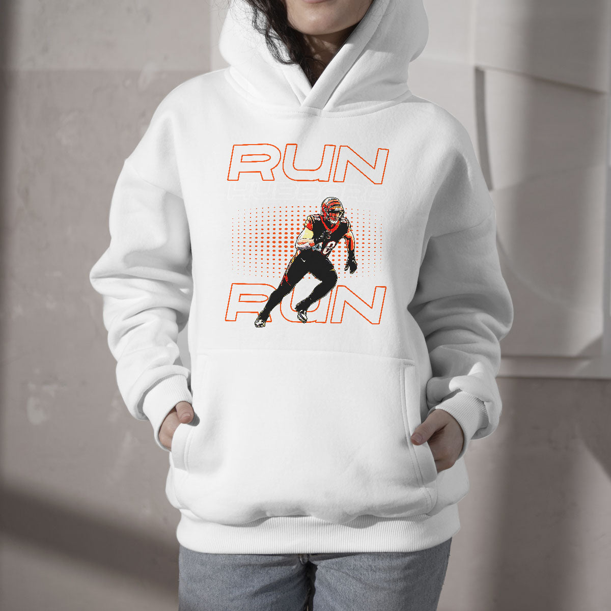 Run Hubbard Run Funny Joe Saying Hubbard Fan Hoodie - Wonder Print Shop