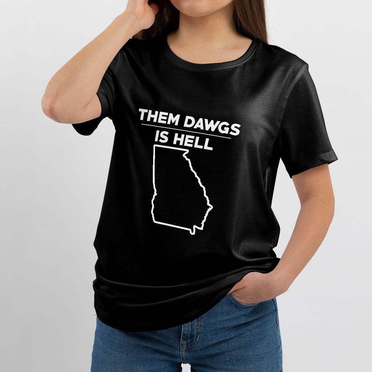 Funny Them Dawgs Is Hell Georgia Sarcasm T Shirt - Wonder Print Shop