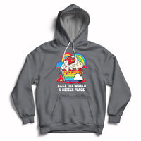Bake The World A Better Place Funny Baking Pastry Pun Baker Hoodie - Wonder Print Shop