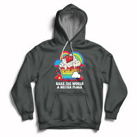 Bake The World A Better Place Funny Baking Pastry Pun Baker Hoodie - Wonder Print Shop