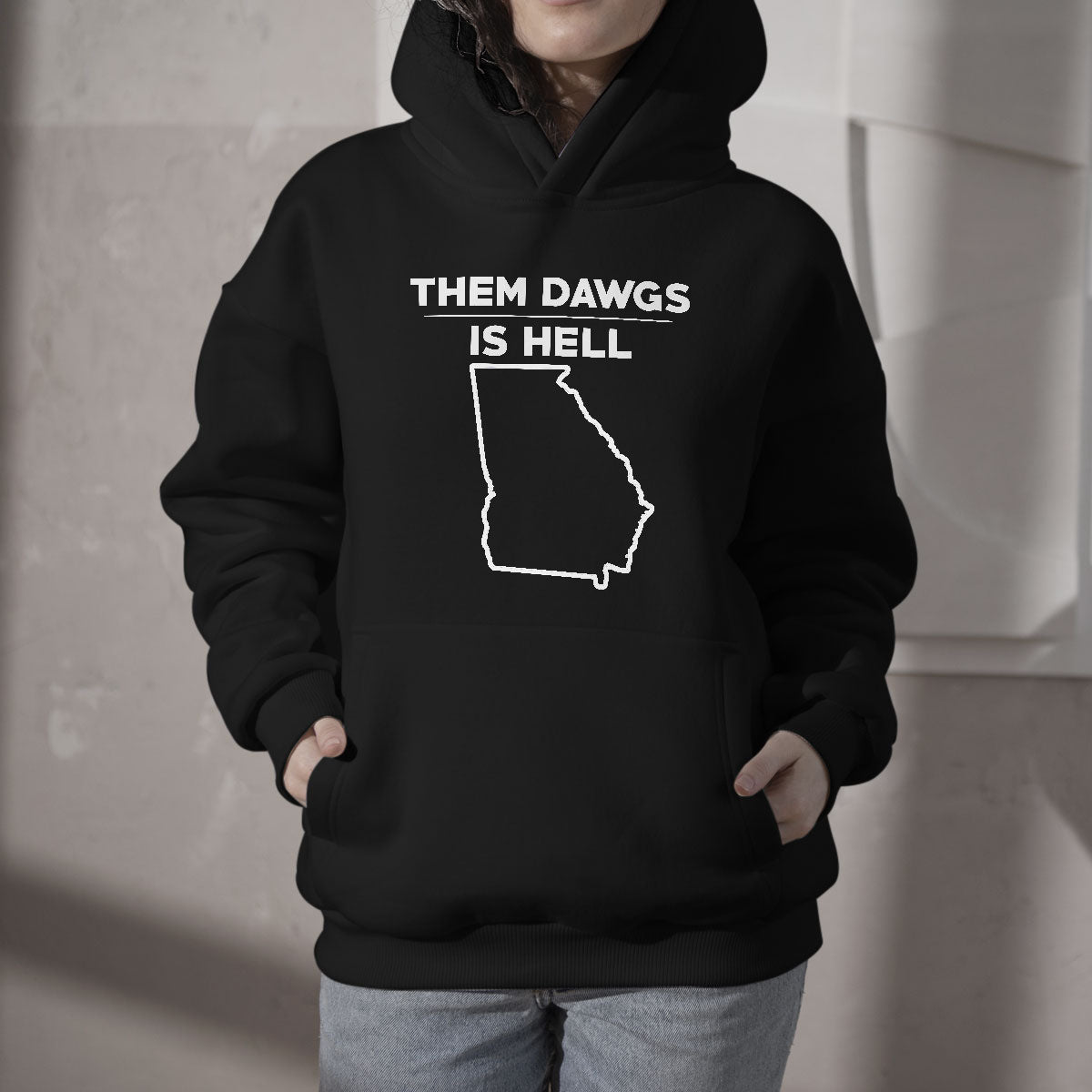funny-them-dawgs-is-hell-georgia-sarcasm-hoodie