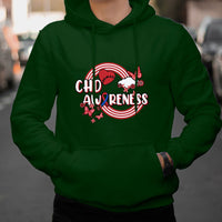 Rainbow CHD Congenital Heart Defect Awareness Heart Disease Hoodie - Wonder Print Shop