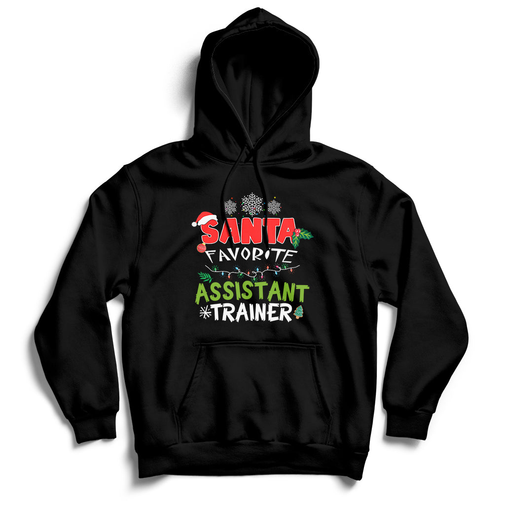 Santa Favorite Assistant Tranier Hoodie - Wonder Print Shop