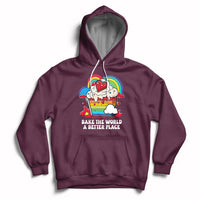 Bake The World A Better Place Funny Baking Pastry Pun Baker Hoodie - Wonder Print Shop