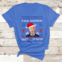 Santa Joe Biden Happy 4th Of Easter Ugly Christmas Sweater T Shirt - Wonder Print Shop